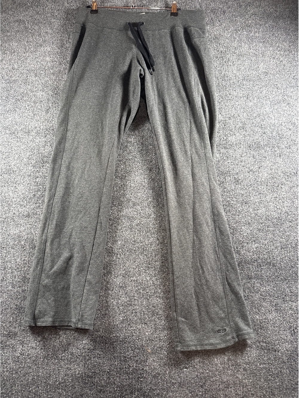 C9 Champion Womens Large Gray Athletic Pants Stretch Workout Lounge Straight Leg